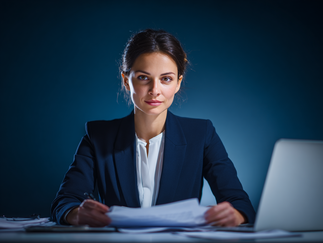 cesaroflores_Professional_Mexican_female_accountant_in_navy_s_775a910f-57de-49d3-96a9-5d64a23adb6e_3
